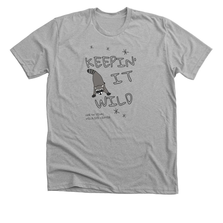 Keepin' it wild - Raccoon, a Athletic Heather Premium Unisex Tee