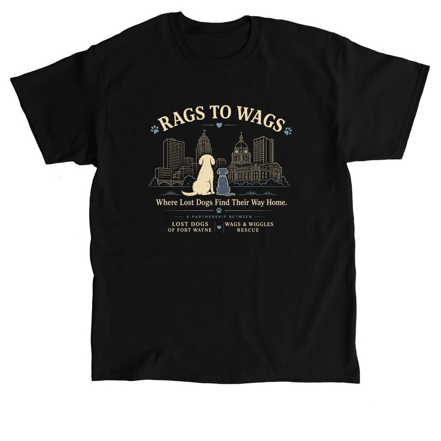 Rags to Wags, a Black Classic Unisex Tee