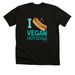 I LOVE VEGAN HOT DOGS SHIRT, a Black Heather Premium Unisex Tee