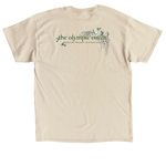 Turning Page, a Sand Classic Unisex Tee (back-view)