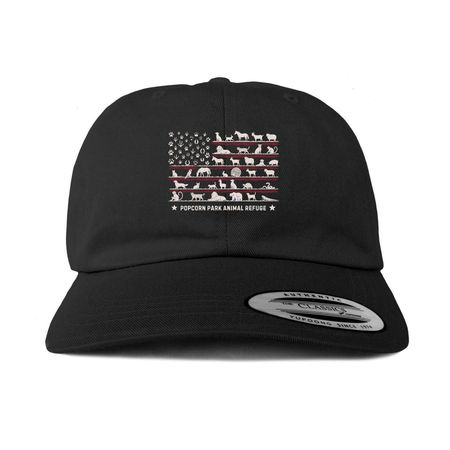 The Popcorn Park Freedom Collection - Hat, a Black Printed Classic Baseball Cap