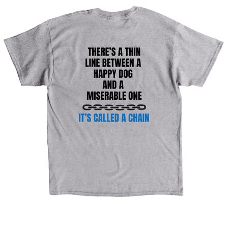 Classic TRP Design Shirts, a Sport Grey Classic Unisex Tee (back-view)