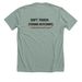 CNT T-Shirt Design Winner #3, a Heather Sage Premium Unisex Tee (back-view)