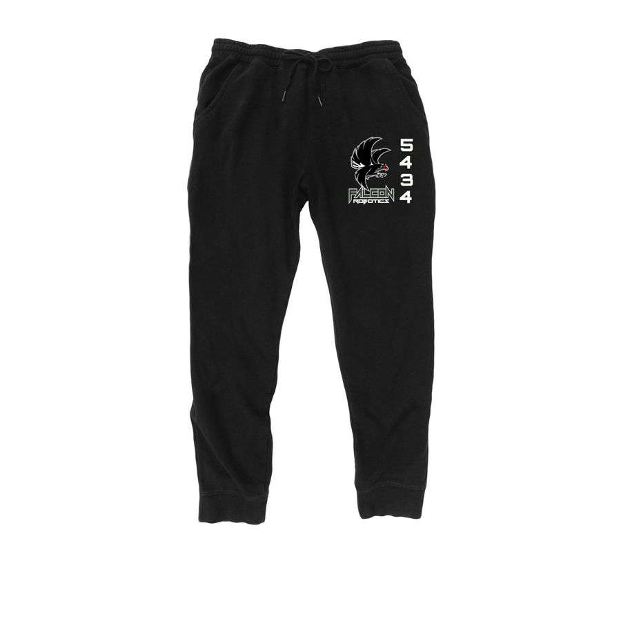 Falcon Robotics - Pants, a Black Midweight Fleece Joggers