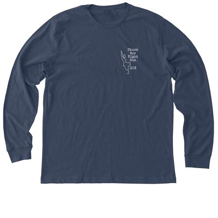 Skunk Ape Night Run, a Heather Navy Premium Long Sleeve Tee