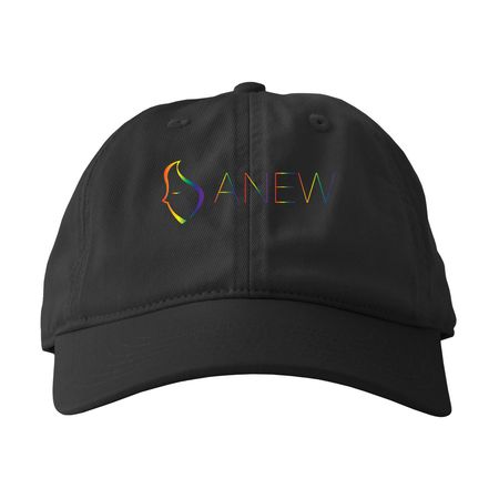 PRIDE hats, a Black Printed Eco Baseball Cap