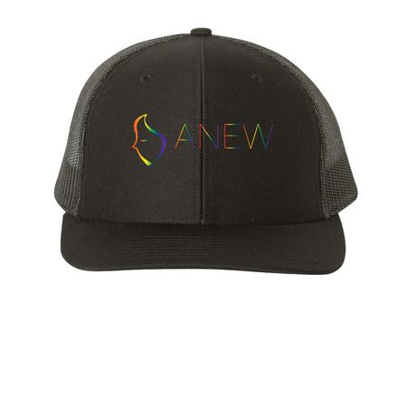 PRIDE hats, a Black Printed Snapback Trucker Cap