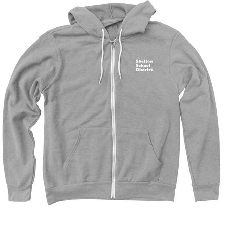 INSPIRE - CHALLENGE - EMPOWER, a Athletic Heather Zip Up Hoodie