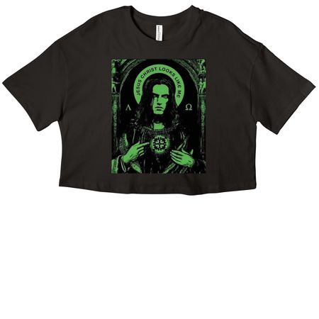 Jesus Looks Like Me, a Black Women?s Cropped Cotton Tee