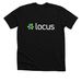 Locus Logo Tee - White, a Solid Black Blend Premium Unisex Tee
