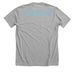 SAFE GIBBON - Logo, a Athletic Heather Premium Unisex Tee (back-view)