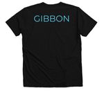 SAFE GIBBON - Logo, a Solid Black Blend Premium V-Neck Tee (back-view)