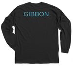 SAFE GIBBON - Logo, a Black Classic Long Sleeve Tee (back-view)