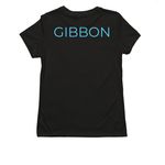 SAFE GIBBON - Logo, a Deep Black Allmade Eco Triblend Women?s Tee (back-view)