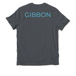 SAFE GIBBON - Logo, a Terrain Grey Allmade Organic Cotton Unisex Tee (back-view)