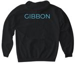 SAFE GIBBON - Logo, a Black Gildan Softstyle Pullover Hoodie (back-view)