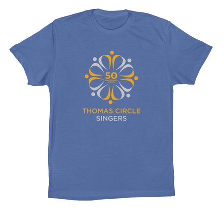 50th Anniversary T-Shirts, a Columbia Blue Premium Cotton Tee