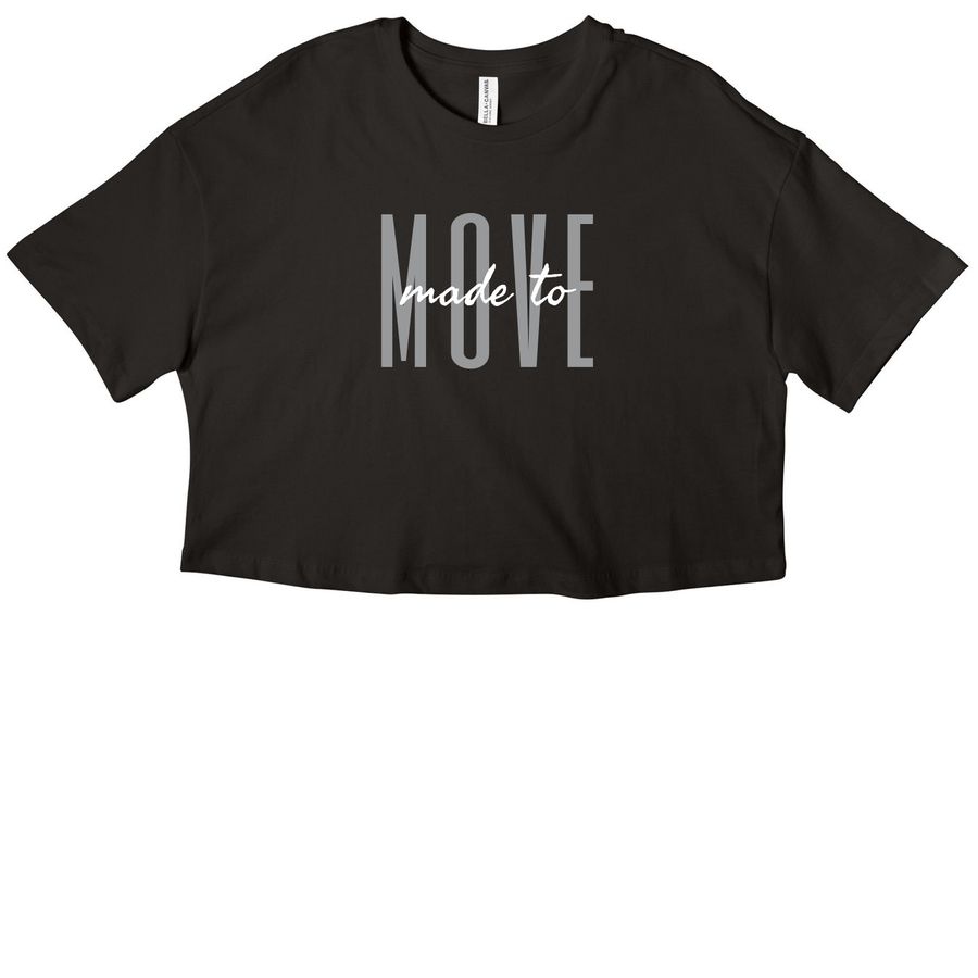 Made to MOVE, a Black Women?s Cropped Cotton Tee