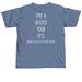 Support your local Humane Society, a Blue Jean Comfort Colors Unisex Tee (back-view)