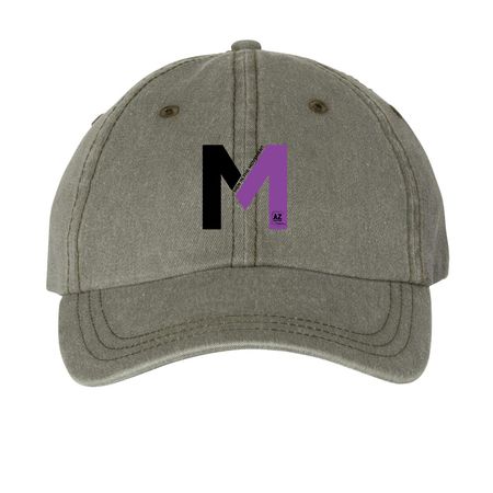 Men in the Movement Collection, a Olive Printed Pigment Dye Baseball Cap