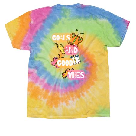 Goals & Good Vibes tie-dye butterfly #2, a Eternity Classic Tie Dye Tee