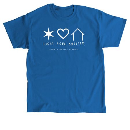 Light Love Shelter, a Royal Classic Unisex Tee