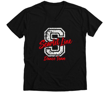 Scarlet Line Spirit Wear, a Solid Black Blend Premium V-Neck Tee