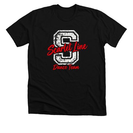 Scarlet Line Spirit Wear, a Solid Black Blend Premium Unisex Tee