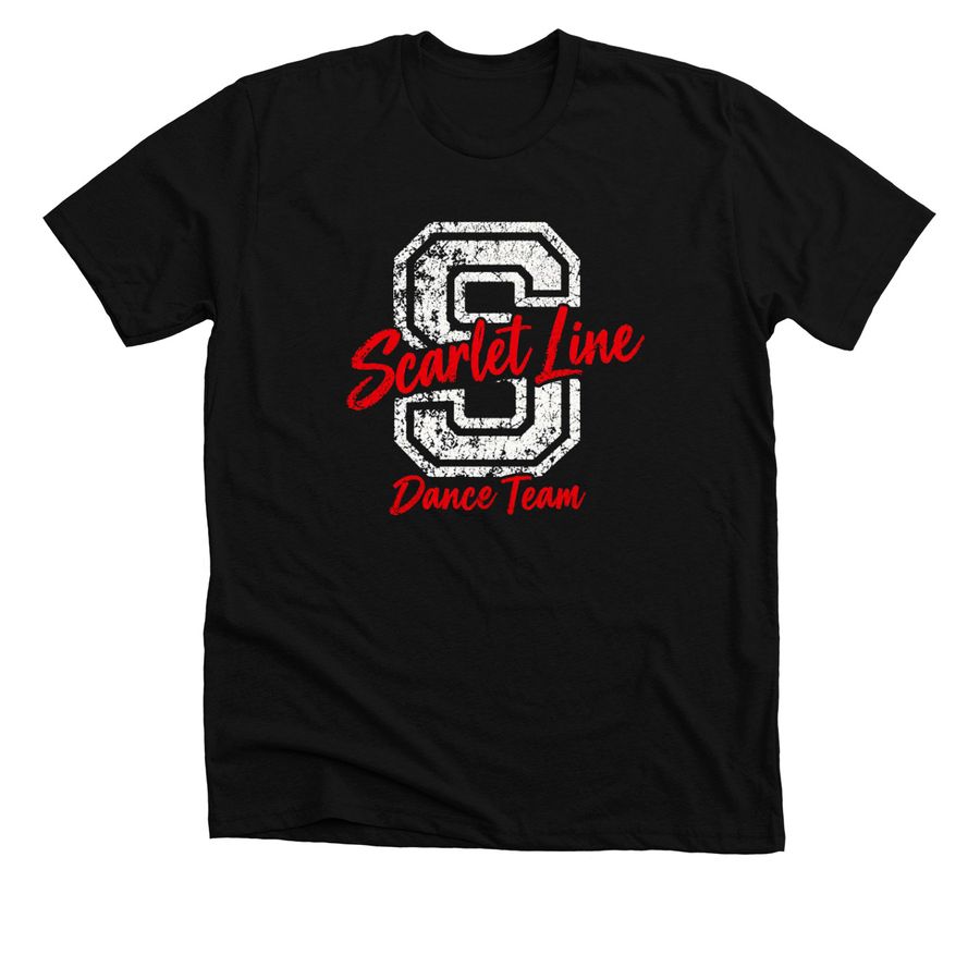 Scarlet Line Spirit Wear, a Solid Black Blend Premium Unisex Tee
