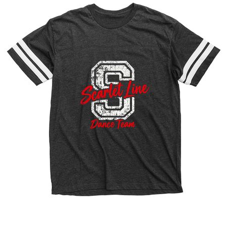 Scarlet Line Spirit Wear, a Vintage Smoke / White Football Jersey Tee