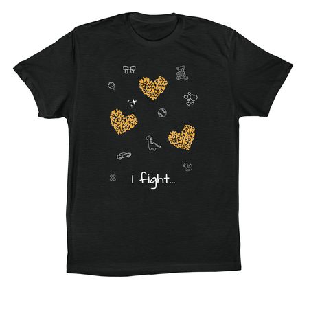 Pediatric Cancer Awareness, a Vintage Black Premium Cotton Tee