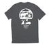 Limited Edition Gun Horse, a Terrain Grey Allmade Eco Triblend Unisex Tee (back-view)