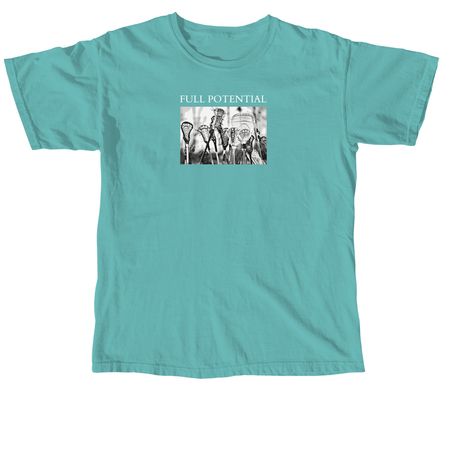 FULL POTENTIAL Lacrosse, a Seafoam Comfort Colors Unisex Tee