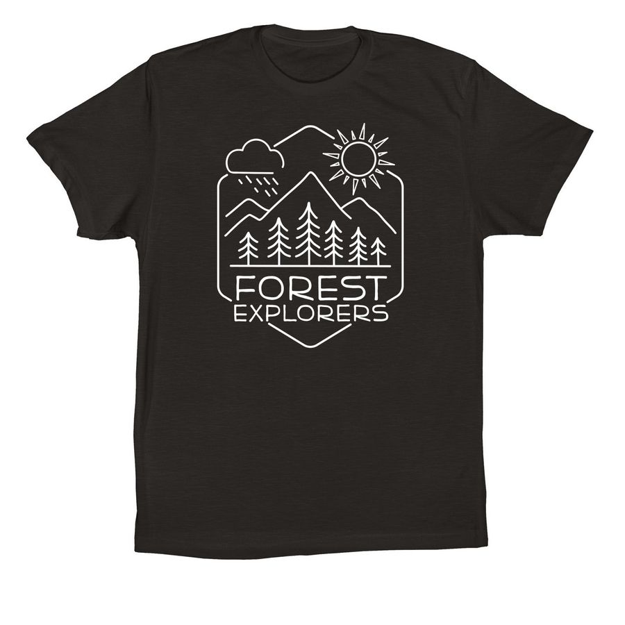 Forest Explorers, a Black Premium Cotton Tee