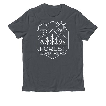 Forest Explorers, a Terrain Grey Allmade Organic Cotton Unisex Tee