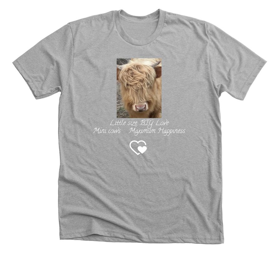 Mini cow lover, a Athletic Heather Premium Unisex Tee
