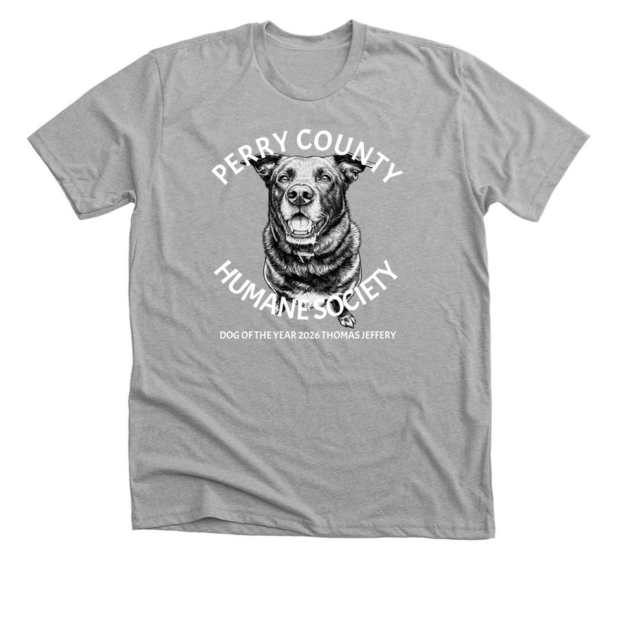 2026 DOG OF THE YEAR!!, a Athletic Heather Premium Unisex Tee