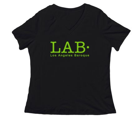 LAB logo shirts & hoodies, a Black Women's Relaxed V-Neck Tee