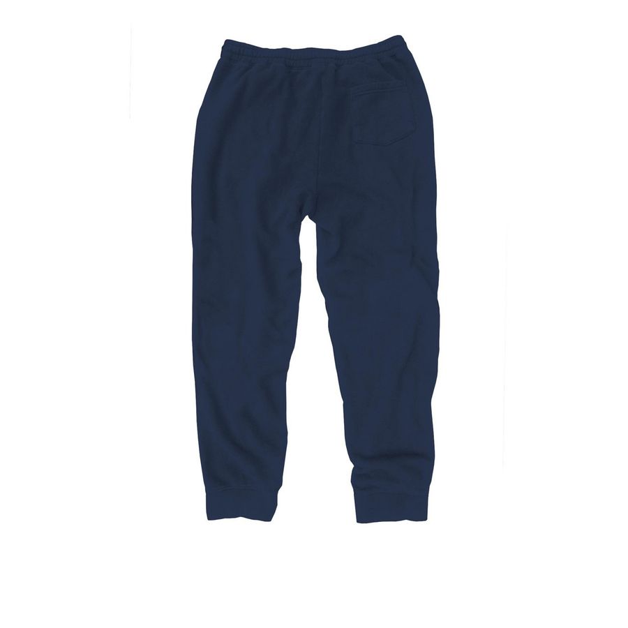 Norwich Tech Lacrosse Sweatpants, a Classic Navy Midweight Fleece Joggers (back-view)