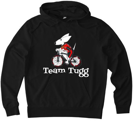 Team Tugg, a Deep Black Allmade Organic French Terry Pullover Hoodie