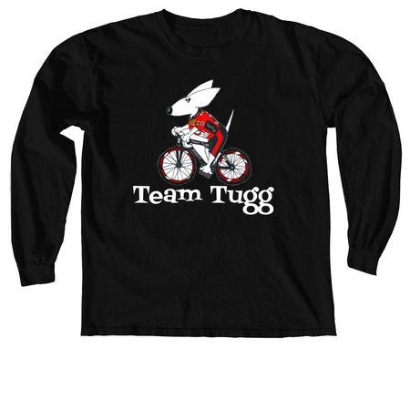 Team Tugg, a Black Comfort Colors Long Sleeve Tee