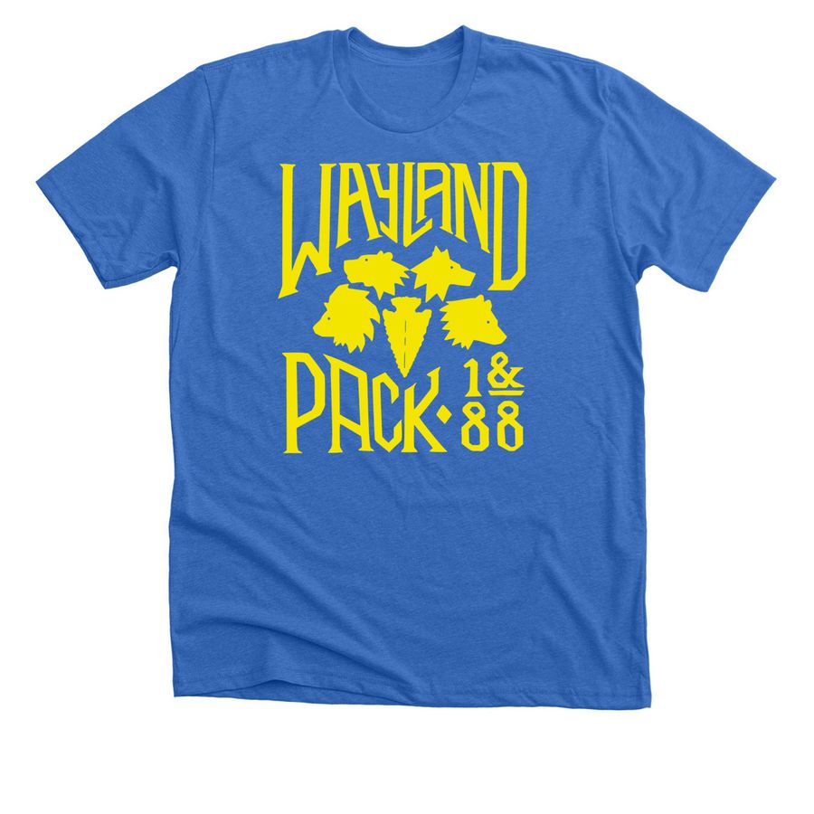 Wayland Cub Scout, a Heather True Royal Premium Unisex Tee