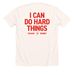 Team Ruby, a Heather Natural Premium Unisex Tee (back-view)