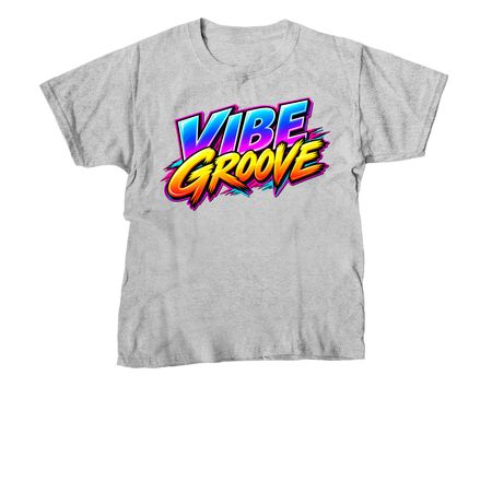 Vibe Groove Hoodie, a Sport Grey Youth Unisex Tee