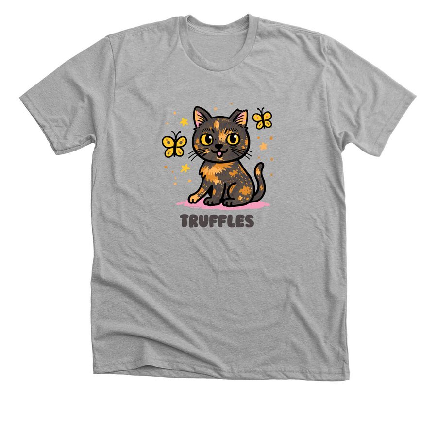 Short Sleeve Shirts by @trufflesthetortie, a Athletic Heather Premium Unisex Tee