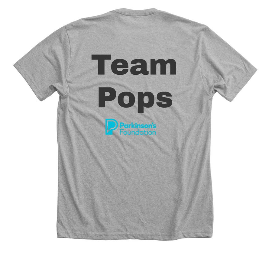 26.2 for Pops, a Athletic Heather Premium Unisex Tee (back-view)