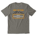 SKYLER STRONG, a Driftwood Grey Allmade Organic Cotton Mineral Dye Tee (back-view)