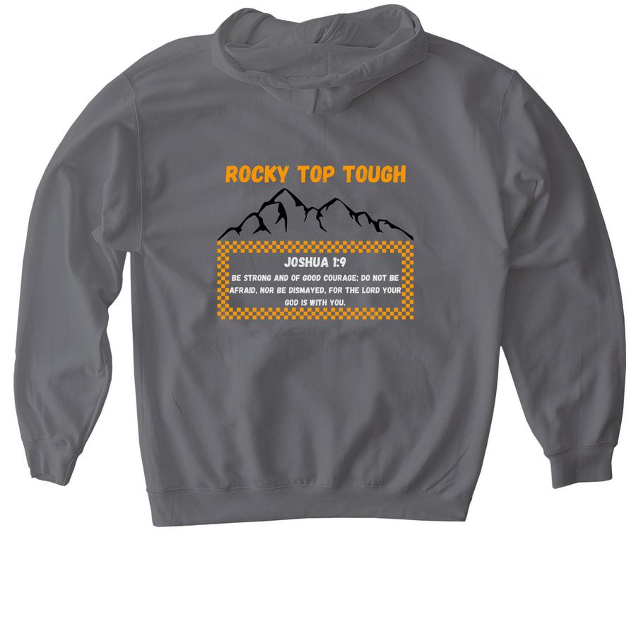 SKYLER STRONG, a Charcoal Gildan Softstyle Pullover Hoodie (back-view)