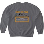 SKYLER STRONG, a Charcoal Softstyle Crewneck Sweatshirt (back-view)