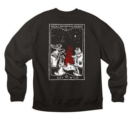 Interstellar Collection, a Black Premium Heavyweight Crewneck Sweatshirt
